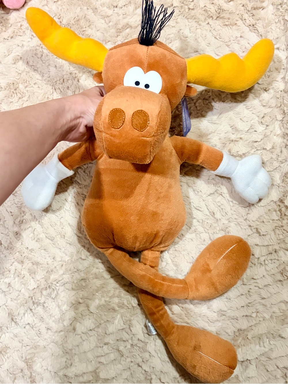 New Vintage 2000 The Adventures of Rocky & Bullwinkle plush toy